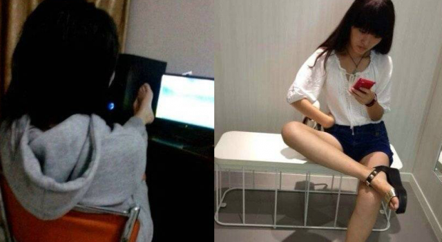女汉纸专用坐姿 当你的身边有个女汉子……