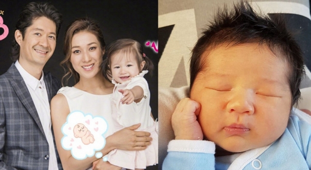 钟嘉欣二胎产子 儿子女儿都像她老公基因可真是强大