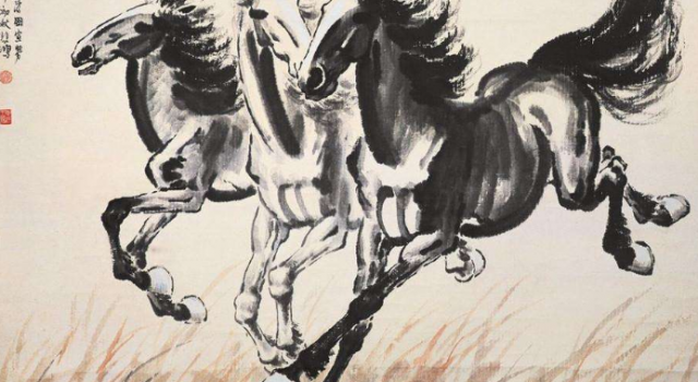 一代国画大师徐悲鸿的作品技法高超名扬中外