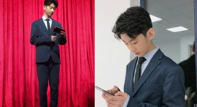 张亮13岁儿子近照显成熟,老爸不让他当模特,却从小带妹妹走秀