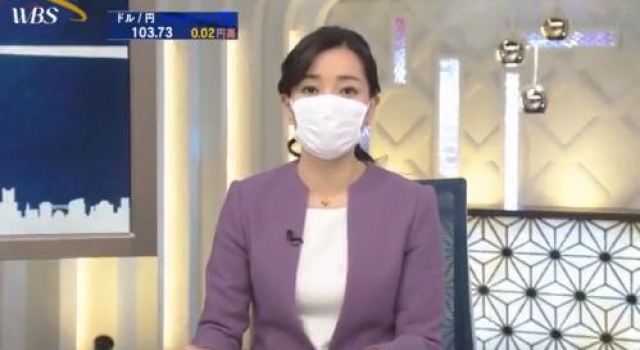 日本女主播戴口罩播新闻 有网友不满:看不到笑容