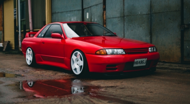 日产skyline R32改装 深红的野性诱惑
