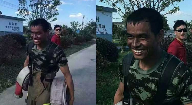 最美的笑! 消防战士扑灭6起火灾后 凯旋的笑容爆红