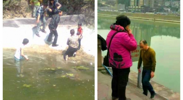 副校长救落水儿童后悄然离去 几天后在朋友圈被人认出