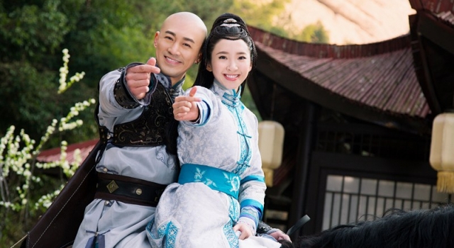 唐艺昕《独步天下》杀青 林峯假发太抢镜