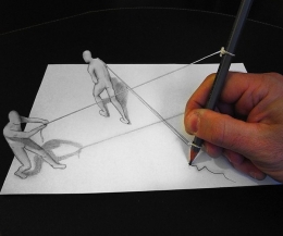 让你的视觉产生错觉 Alessandro Diddi铅笔描绘3D效果