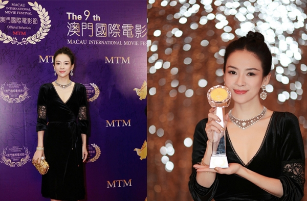 拿奖拿到手软！章子怡再获最佳女主角