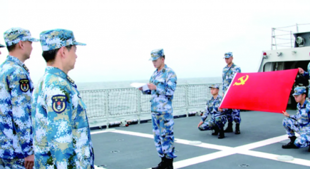 三门峡舰全体员工向家乡人民致敬，迎建军节的到来