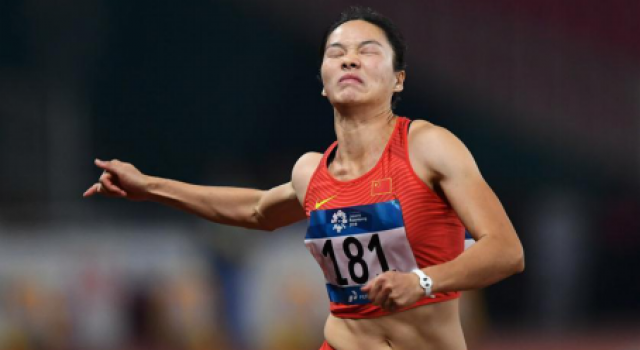 韦永丽摘铜 亚运女子百米巴林选手11秒30夺冠