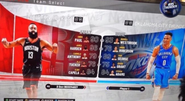 2K19能力值曝光 数据一览 谁最高谁最低？