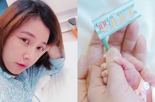 陈怡蓉顺利产女  自侃如愿以偿生了一个”混血”