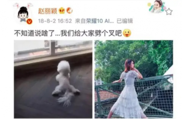 赵丽颖微博设置半年可见 被质疑心虚隐藏黑历史