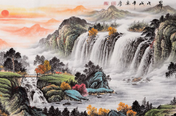 旭日东升迎百福——宋唐画家手绘装饰画赏析