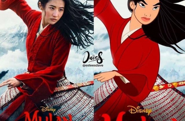 刘亦菲《花木兰》造型和动画一模一样？差点就信了