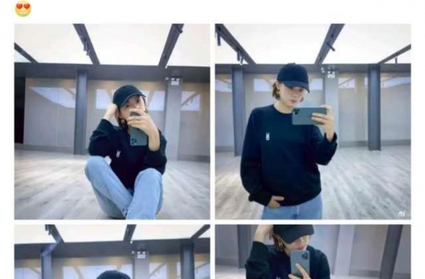 孙俪晒自拍还po内心独白，拍照都是秀演技的节奏，真实又可爱