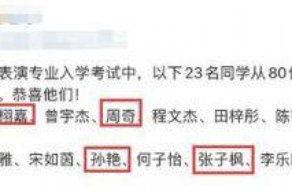 北电表演实验班名单曝光都有谁？北电表演实验班23人完整名单