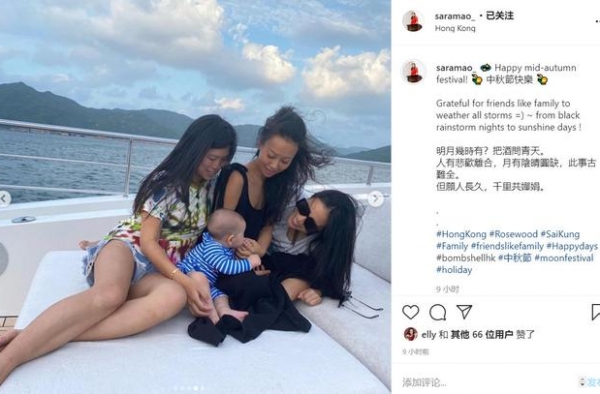 林青霞继女与男友坐游艇出海，皮肤黝黑身材好，颜值被赞更胜妹妹