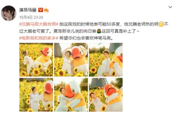 沈腾马丽向日葵剧照曝光，照应《夏洛特烦恼》，网友直呼太甜