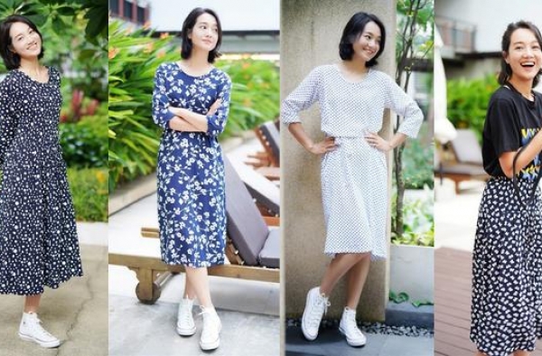 朱丹转行做模特？连换四套裙装风格百变，活成38岁女人最美样子