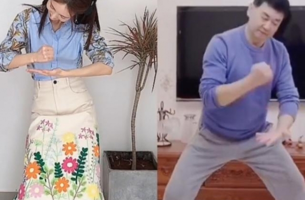 金晨爸爸火了！长相儒雅舞姿比女儿妖娆，职业曝光网友直呼厉害