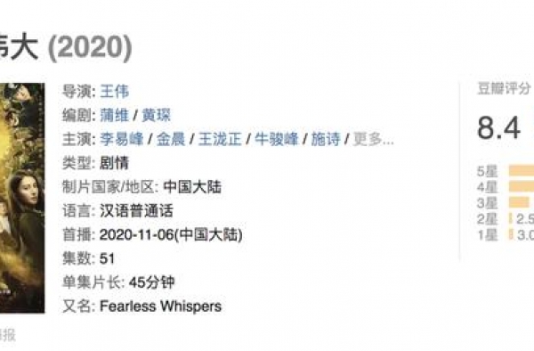 李易峰新剧豆瓣评分8.4？我恨不得冲上去调成八倍速