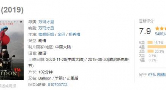 万玛才旦新片《气球》11月20日上映，原著小说同步亮相