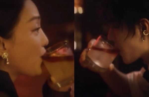 周迅王一博同框喝酒，竟共用一个杯子！网友直呼：比吻戏还要刺激