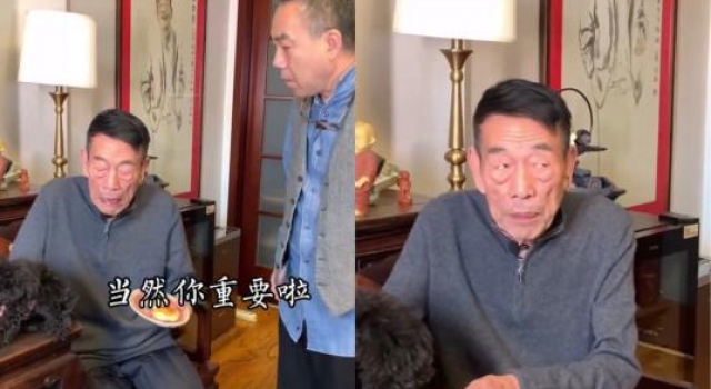 88岁杨少华不服老，和儿子对话显精明，曾被郭德纲搀扶却推开