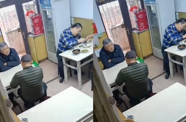 《悬崖》高彬罕露面，满头白发吃苍蝇馆子，曾花六百万买车牌？