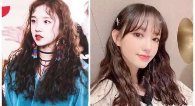 鞠婧祎也赶一次潮流，不仅做羊毛卷还做编发，时髦又成熟了很多