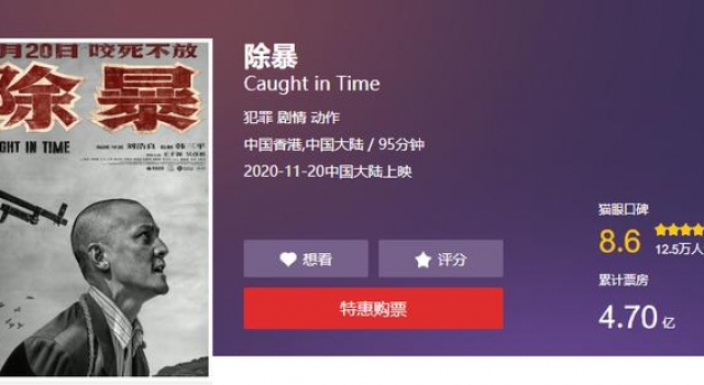 《除暴》收割票房，和王千源一样的警匪片专业户，你还知道几位？