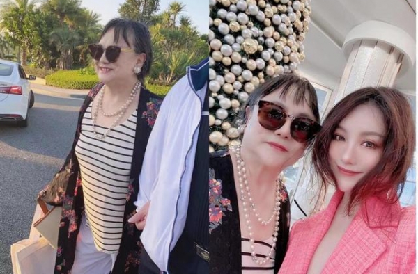 沈腾妈妈打扮富态，亲姐出镜尖下巴抢镜，脸变形认不出完全不像弟