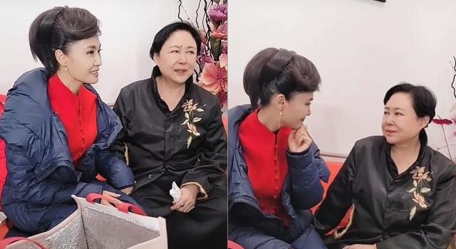 斯琴高娃露面衣服松垮瘦了一圈，和于文华罕同框，两人相识33年