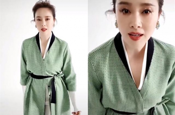 清纯女星左小青大变样！浓妆艳抹被指像妲己，大20岁老公像她爸