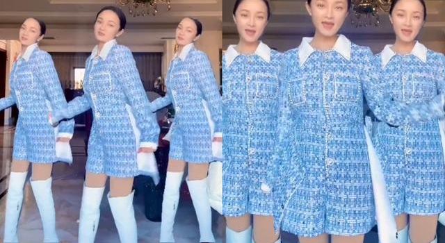 “小宋祖英”跳舞脑门抢眼，扭腰摆胯动作连贯，和妈同框显老太多